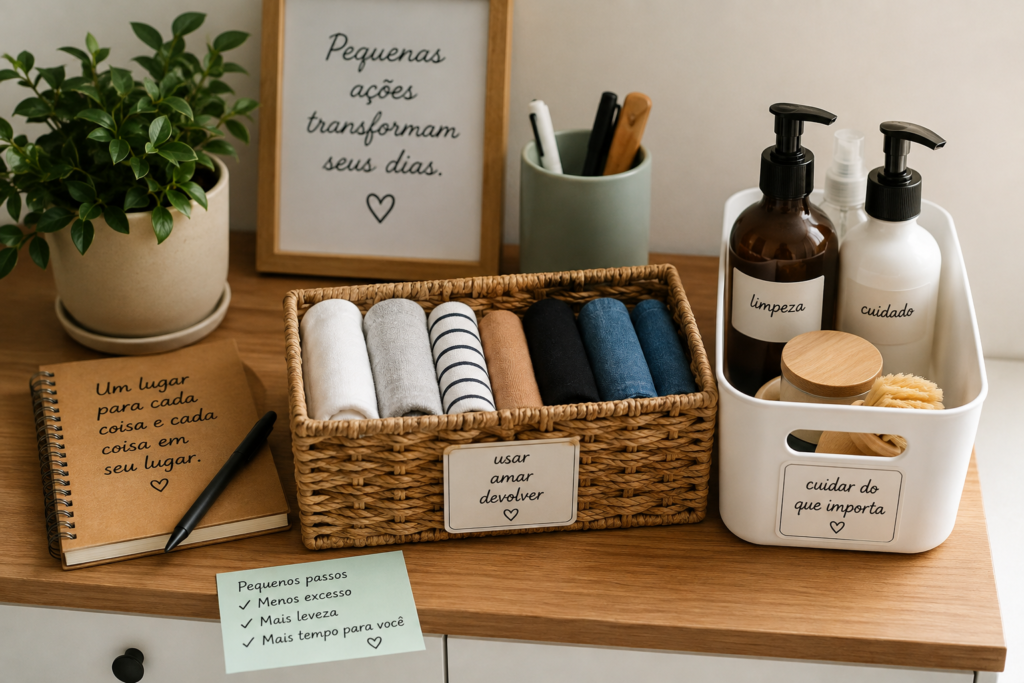 Organização de pequenos espaços para uma casa mais funcional e acolhedora